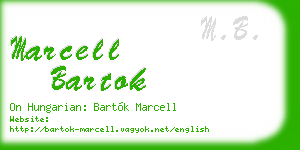 marcell bartok business card